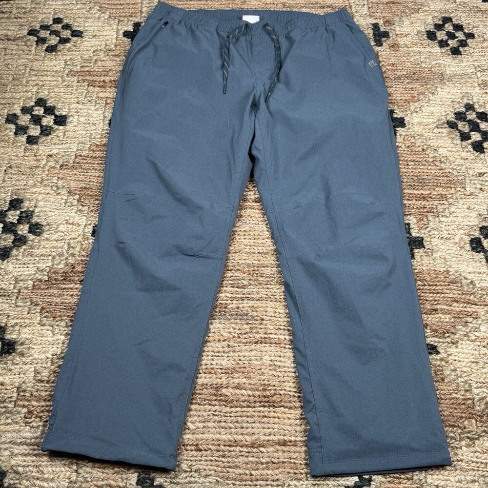 LL Bean Pants Mens XL 40x30 Rangeley Blue Lined Outdoor Hiking Drawstring 515095